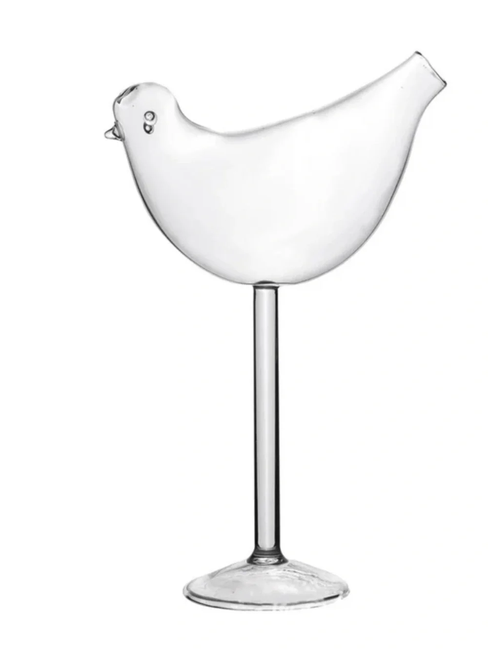 Flutes Bird Shaped Cocktail Glass - Picture 2 of 4